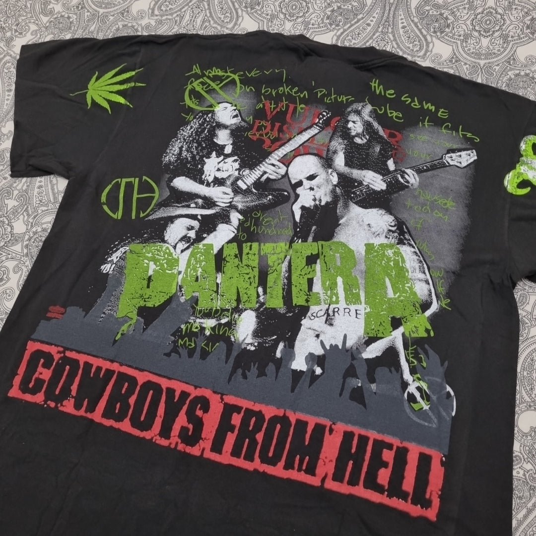 Pantera Vintage Metal Band T Shirt Cowboys From Hell Graphic Print vintage graphic Vintage Tees by Golden Era Tees