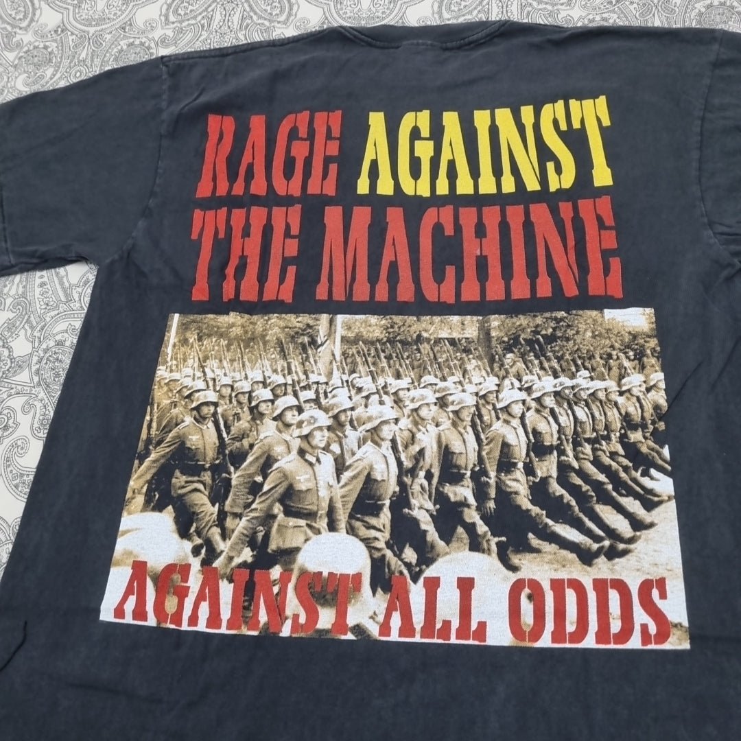 Rage Against The Machine Vintage T-Shirt Against All Odds Graphic Print vintage graphic Vintage Tees by Golden Era Tees