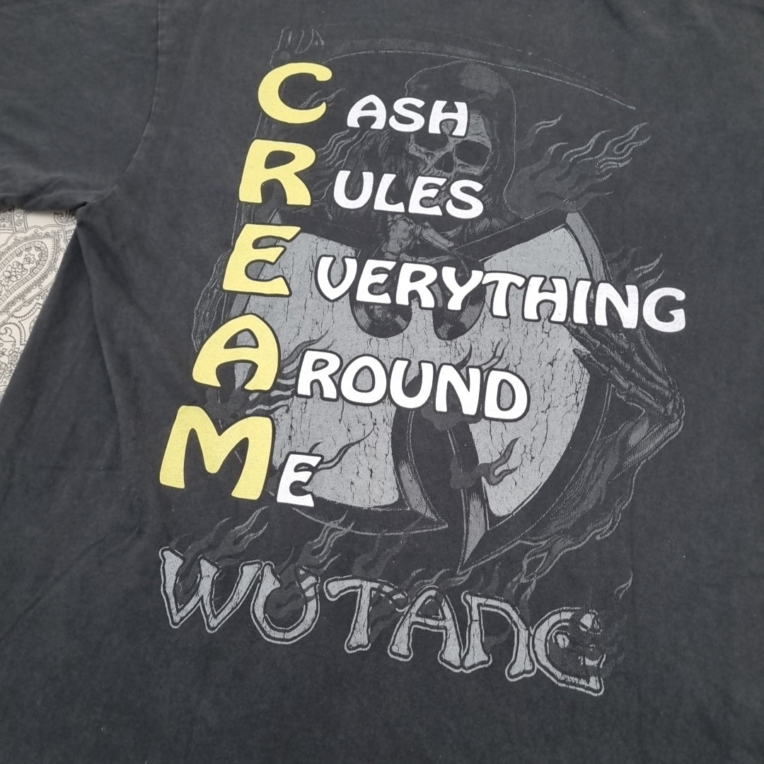 Wu - Tang Clan Cream Vintage T-Shirt Raptee 90s Grim Reaper vintage graphic Vintage Tees by Golden Era Tees