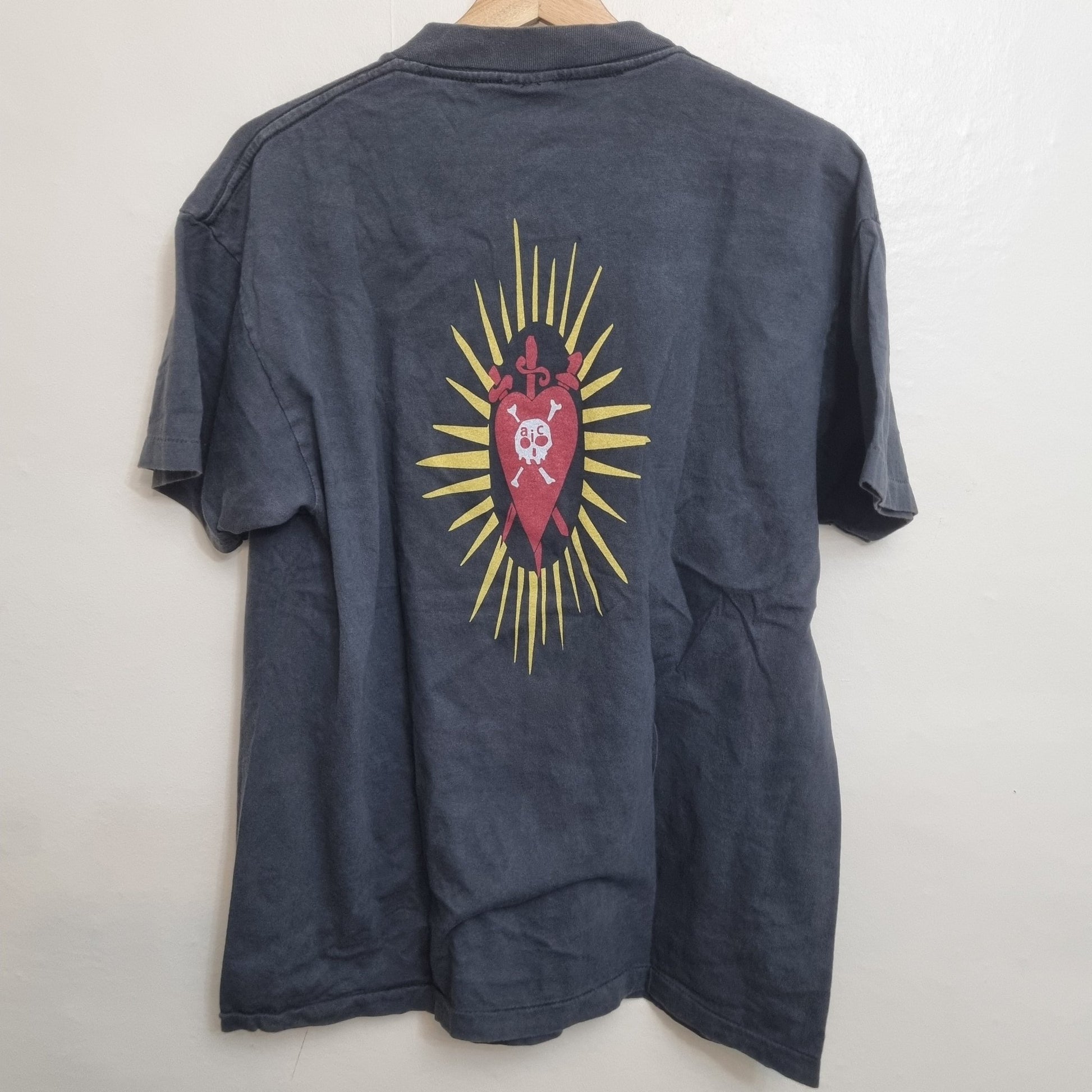 Alice In Chains Viintage Rock Band T Shirt Queen Of Hearts Graphic Print vintage graphic Clothes, Shoes & Accessories:Men:Men's Clothing:Shirts & Tops:T-Shirts by Golden Era Tees
