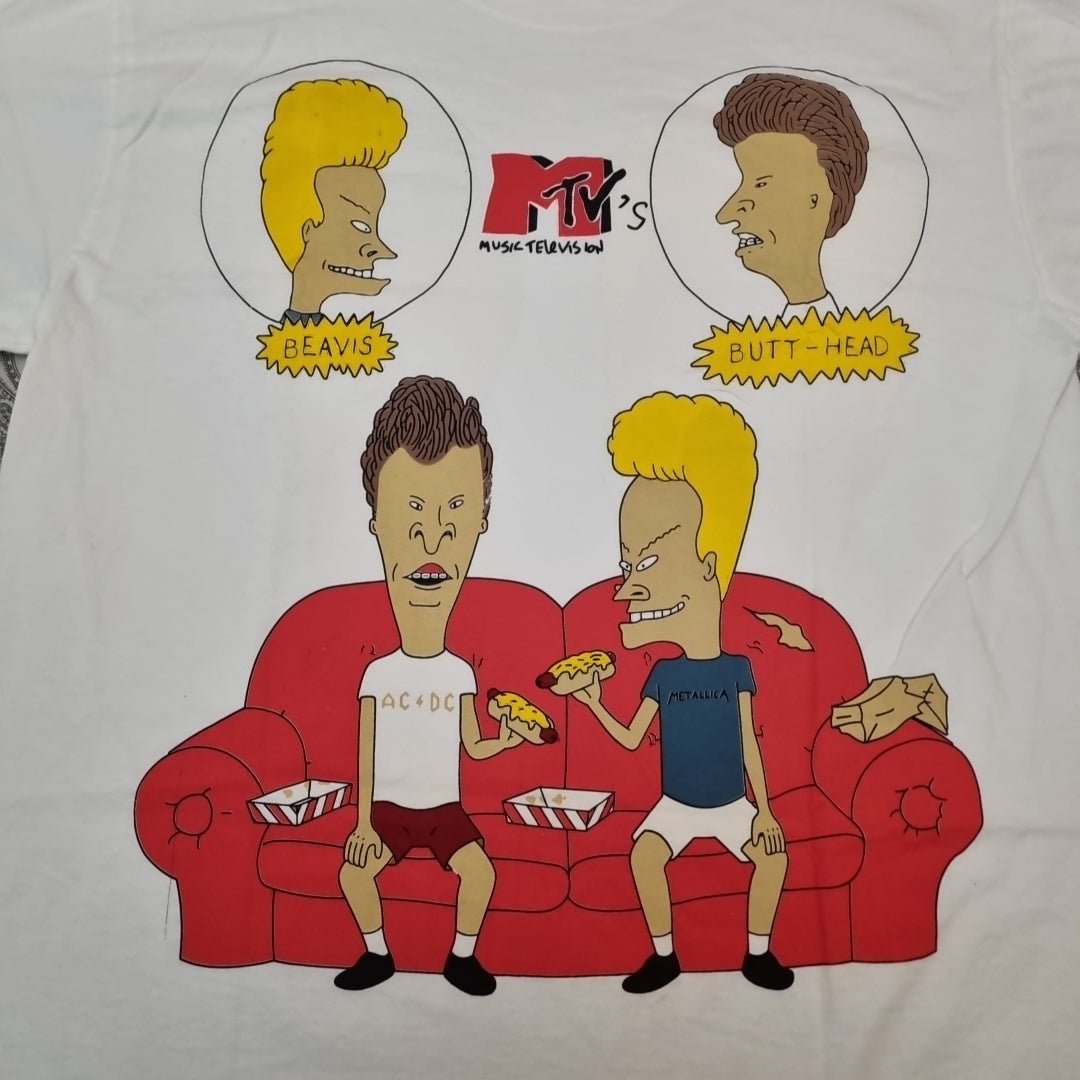 Beavis And Butt - Head Vintage T Shirt MTV Satire Cartoon OVP Print TV Show vintage graphic Vintage Tees by Golden Era Tees