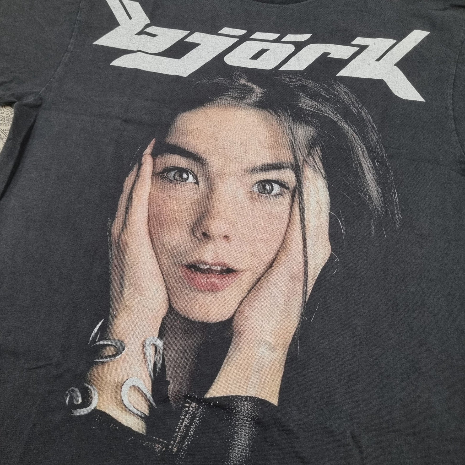 Bjork Vintage Band T Shirt Double - Sided Graphic Print Tee 90s vintage graphic Clothes, Shoes & Accessories:Men:Men's Clothing:Shirts & Tops:T-Shirts by Golden Era Tees
