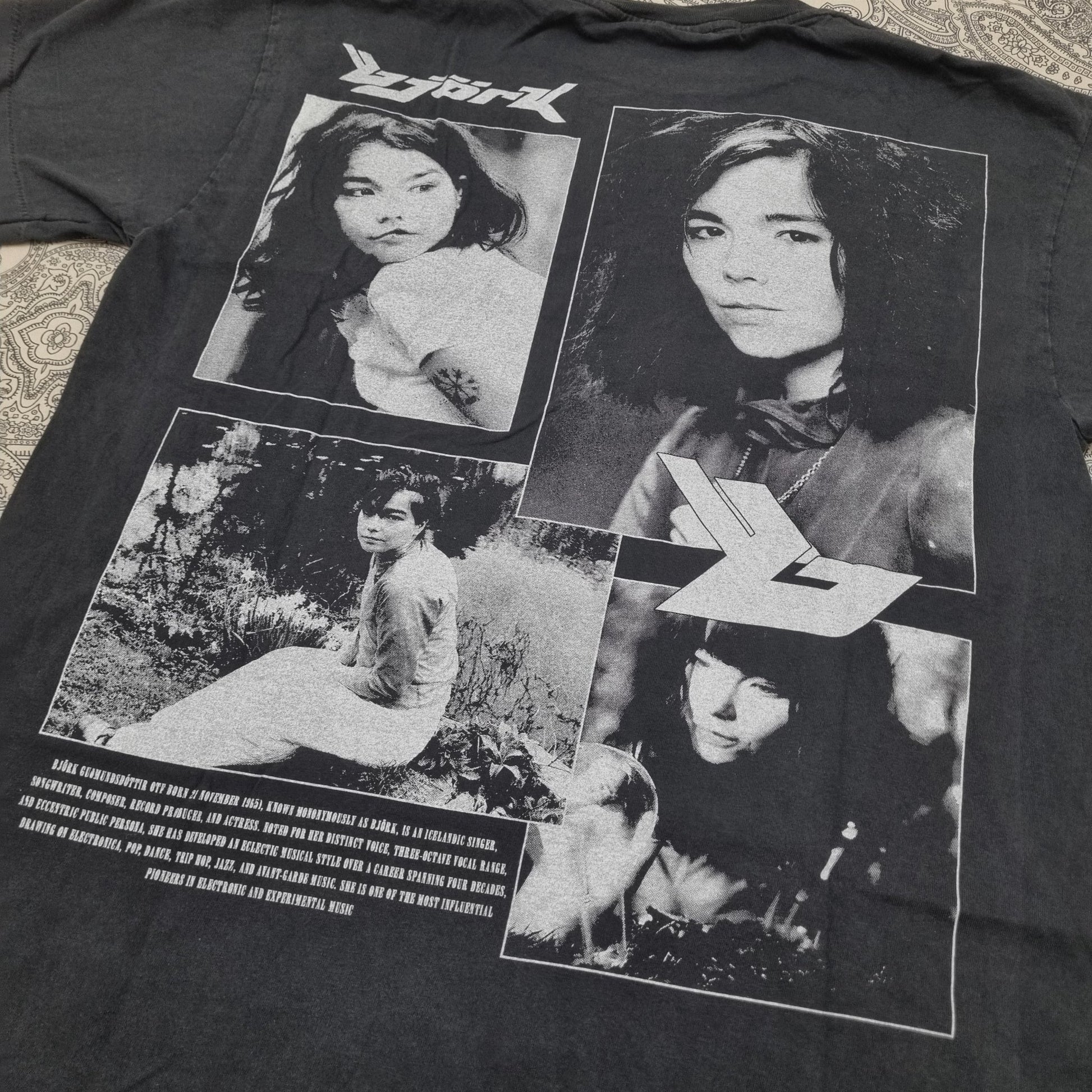 Bjork Vintage Band T Shirt Double - Sided Graphic Print Tee 90s vintage graphic Clothes, Shoes & Accessories:Men:Men's Clothing:Shirts & Tops:T-Shirts by Golden Era Tees