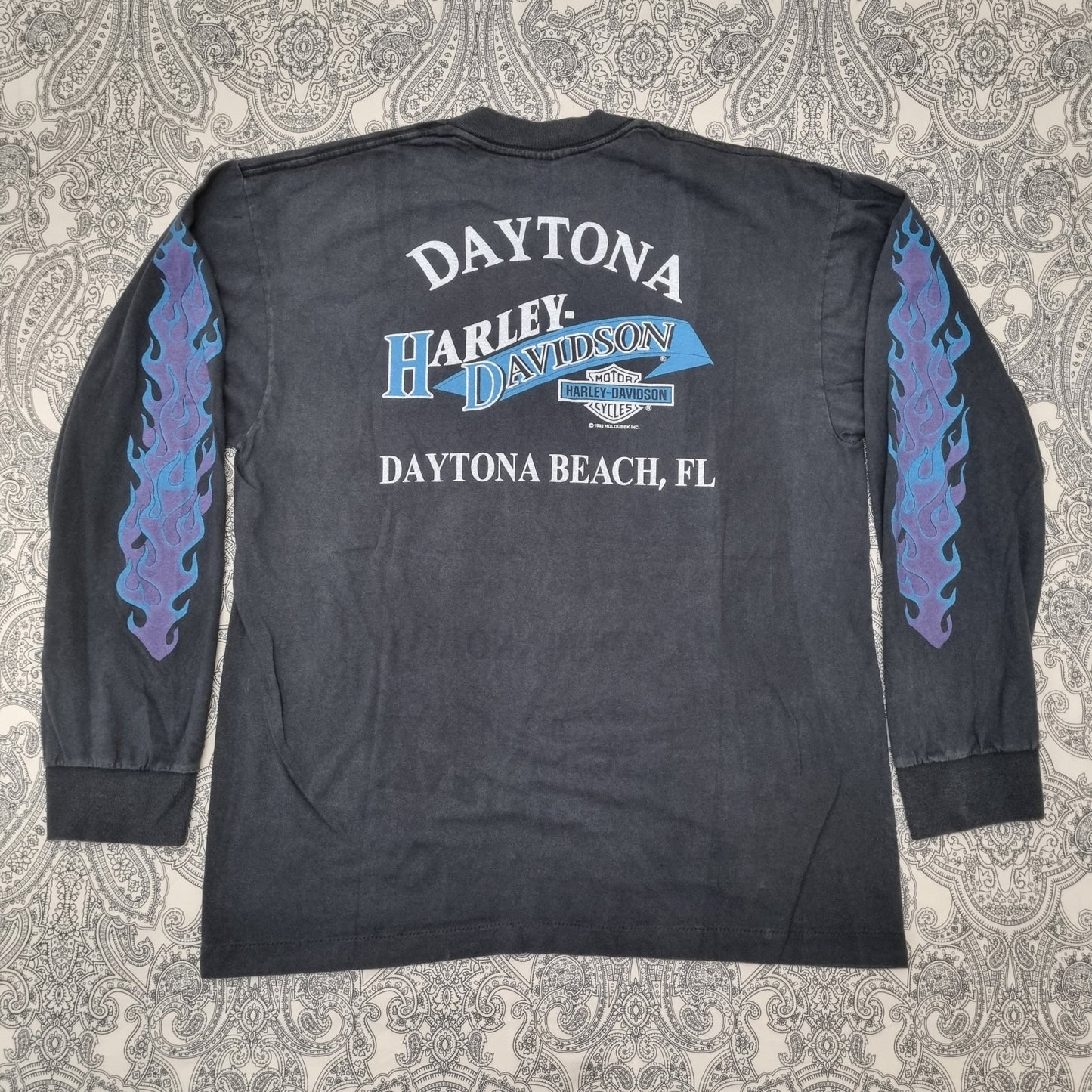 Harley Davidson Motorcycles Vintage T-shirt Daytona Beach Tee vintage graphic Clothes, Shoes & Accessories:Men:Men's Clothing:Shirts & Tops:T-Shirts by Golden Era Tees