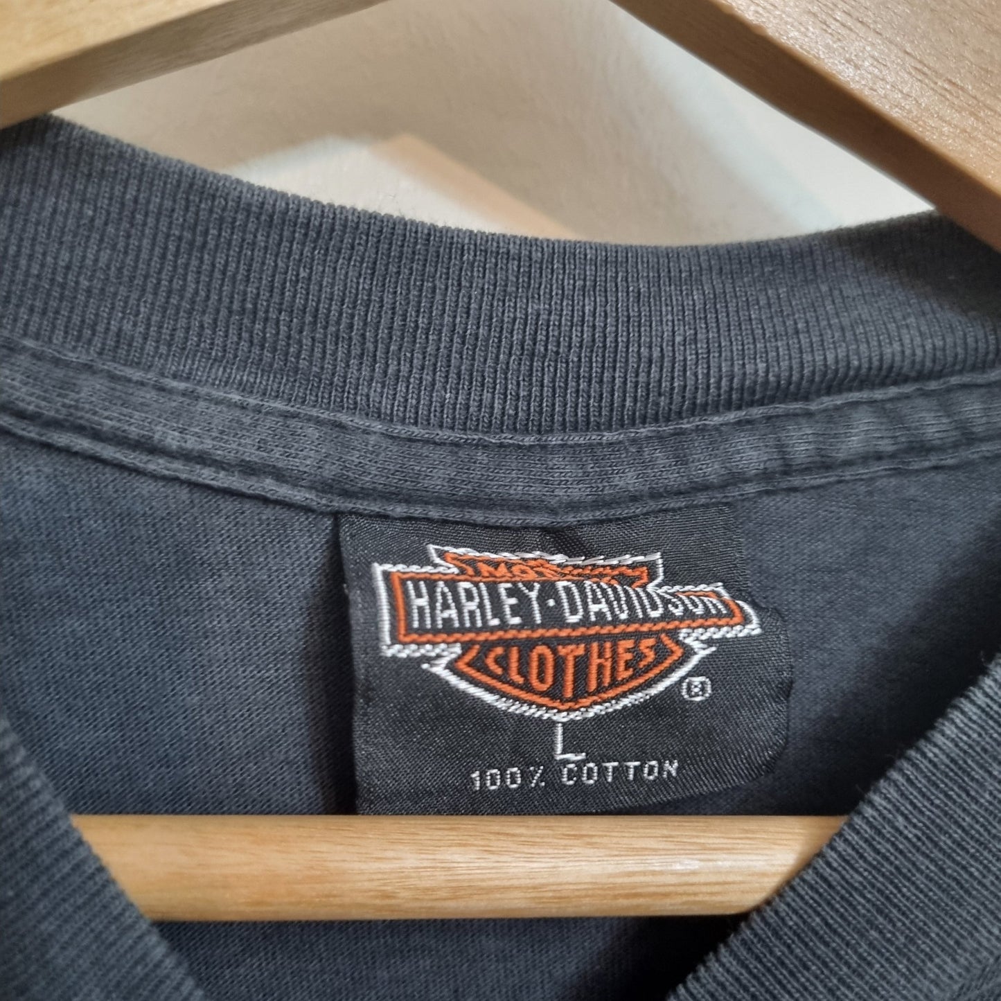 Harley Davidson Motorcycles Vintage T Shirt Untamed Tiger Flame Logo Graphic vintage graphic Clothes, Shoes & Accessories:Men:Men's Clothing:Shirts & Tops:T-Shirts by Golden Era Tees