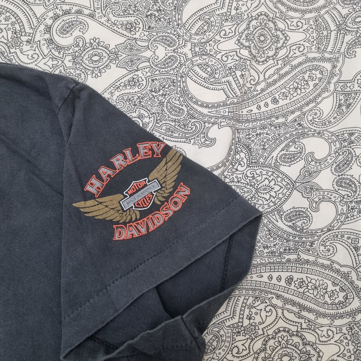 Harley Davidson Vintage T-Shirt Rocky Point Mexico Graphic Tee vintage graphic Clothes, Shoes & Accessories:Men:Men's Clothing:Shirts & Tops:T-Shirts by Golden Era Tees