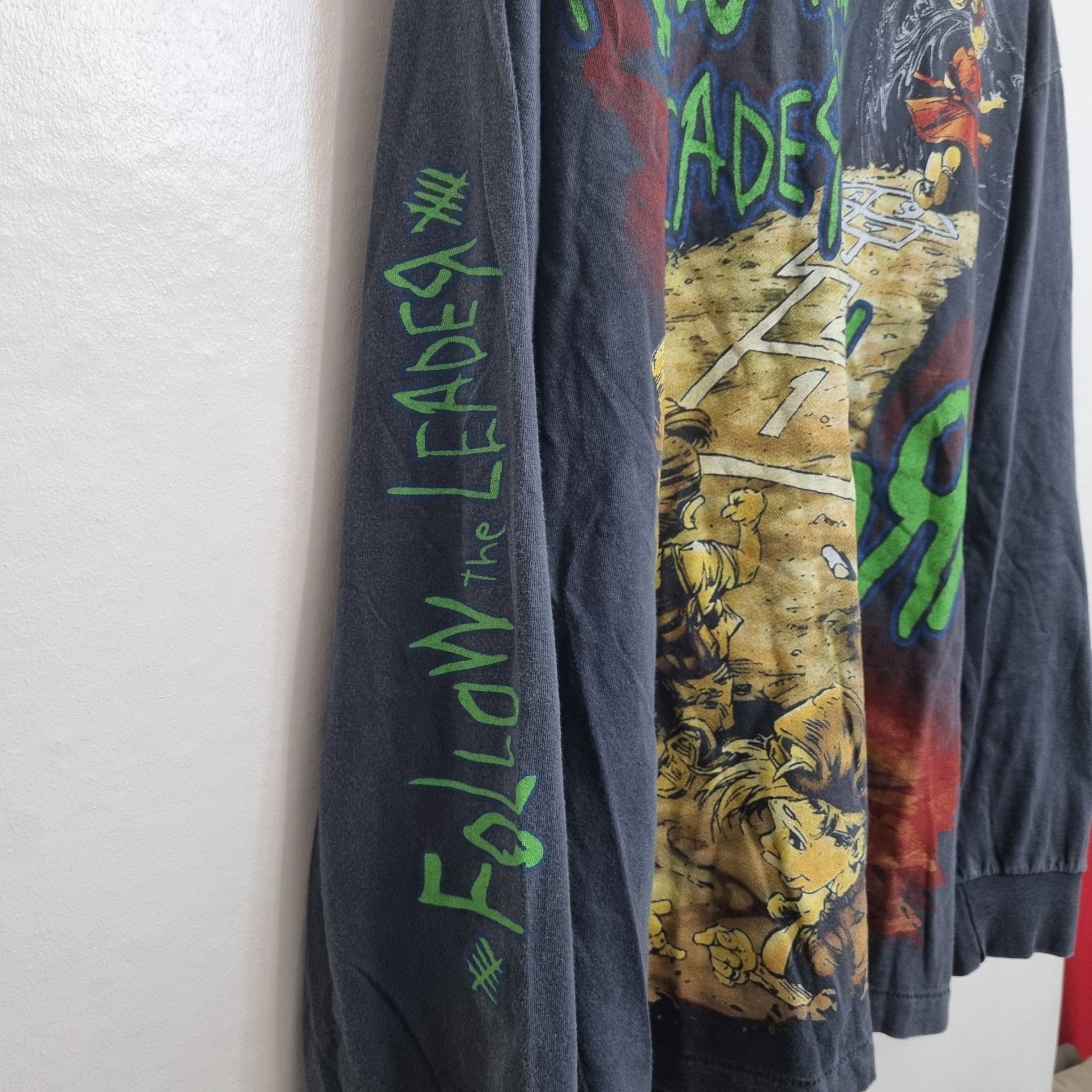 KORN Vintage Band T Shirt Follow The Leader 90s Graphic Tee Long Sleeve vintage graphic Clothes, Shoes & Accessories:Men:Men's Clothing:Shirts & Tops:T-Shirts by Golden Era Tees
