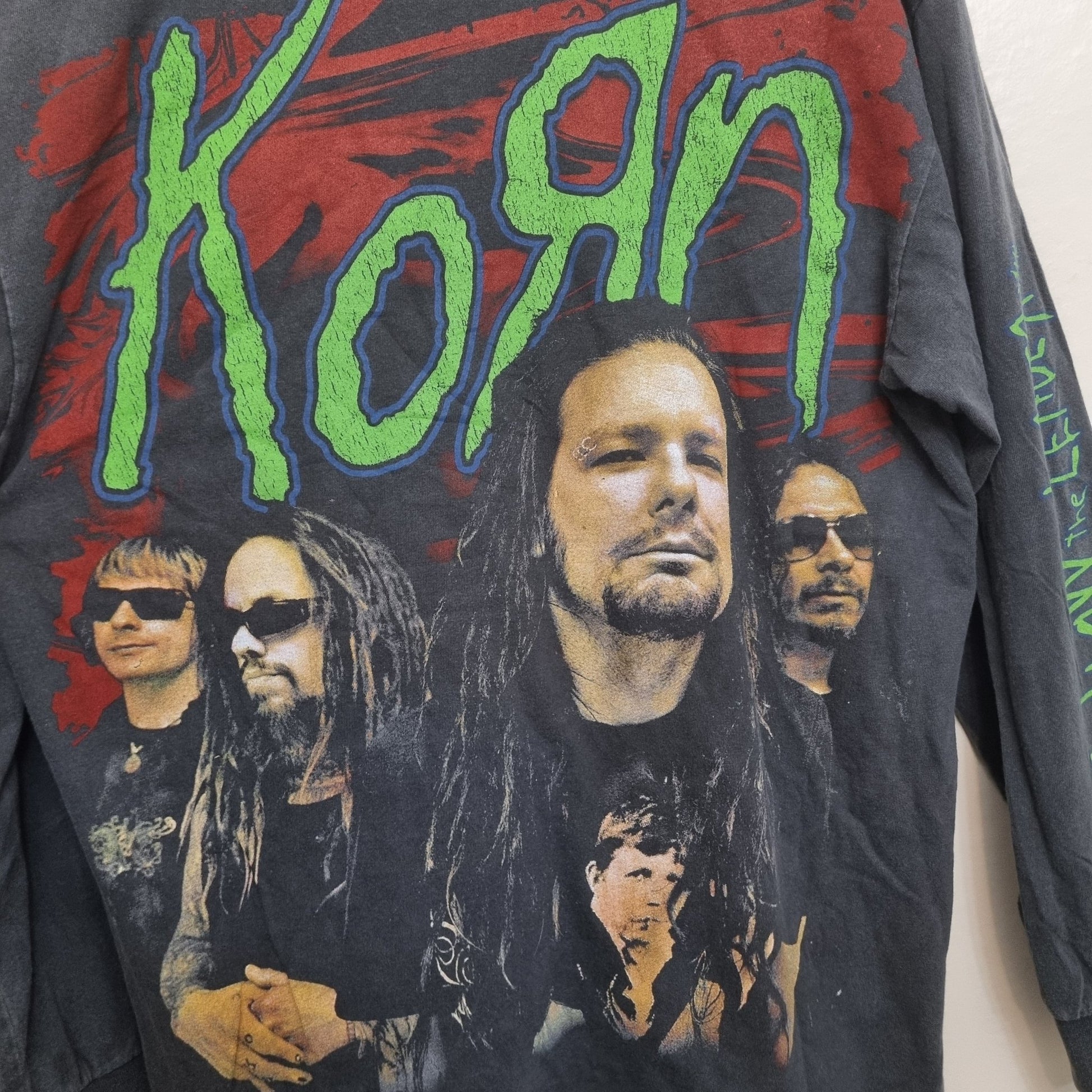 KORN Vintage Band T Shirt Follow The Leader 90s Graphic Tee Long Sleeve vintage graphic Clothes, Shoes & Accessories:Men:Men's Clothing:Shirts & Tops:T-Shirts by Golden Era Tees