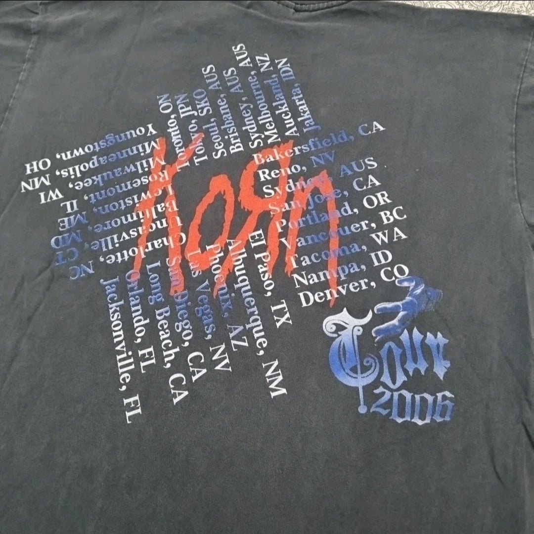 KORN Vintage Band T Shirt See You Other Side Tour 2006 USA New Metal Merch Y2k vintage graphic Vintage Tees by Golden Era Tees
