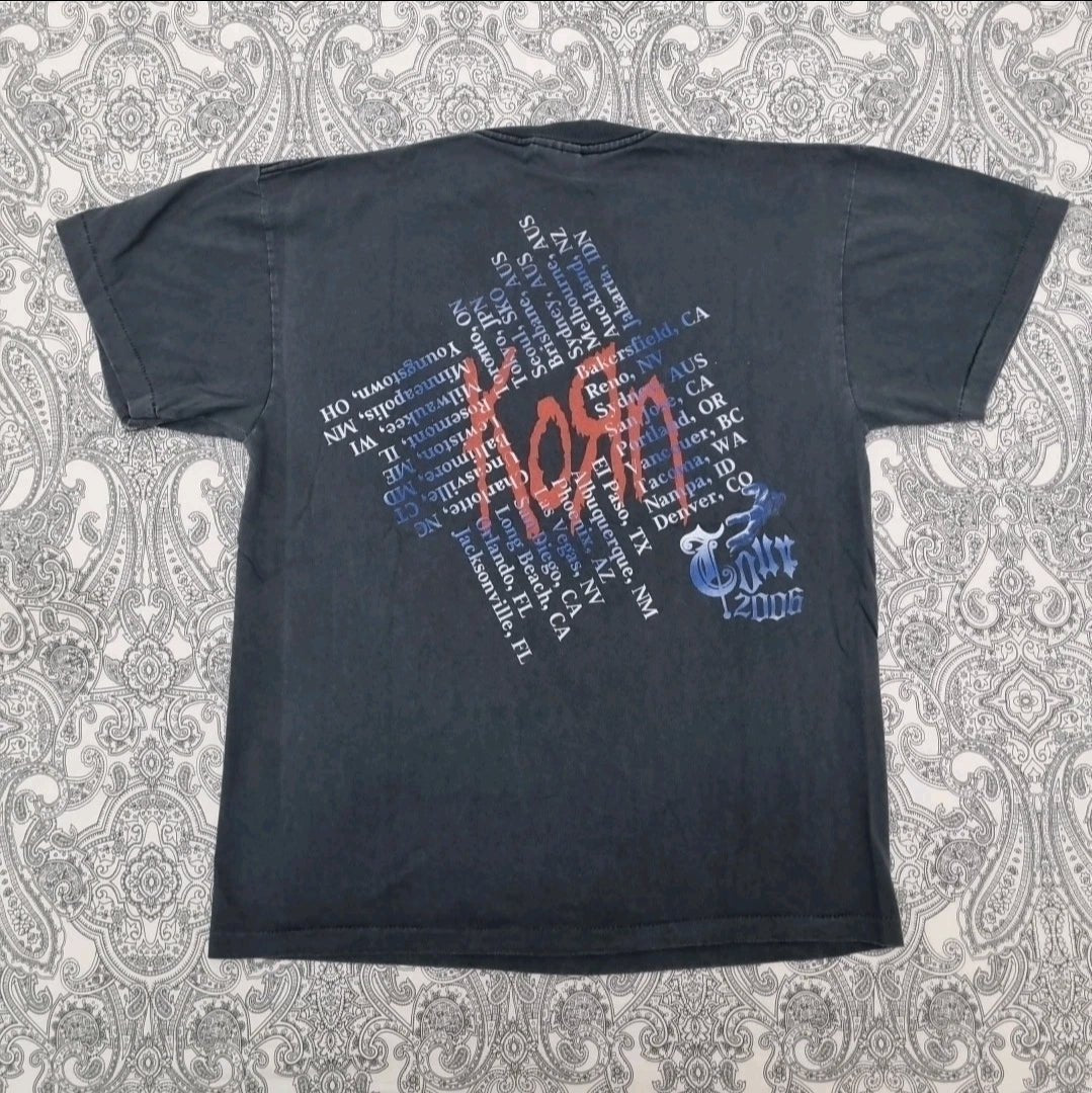 KORN Vintage Band T Shirt See You Other Side Tour 2006 USA New Metal Merch Y2k vintage graphic Vintage Tees by Golden Era Tees