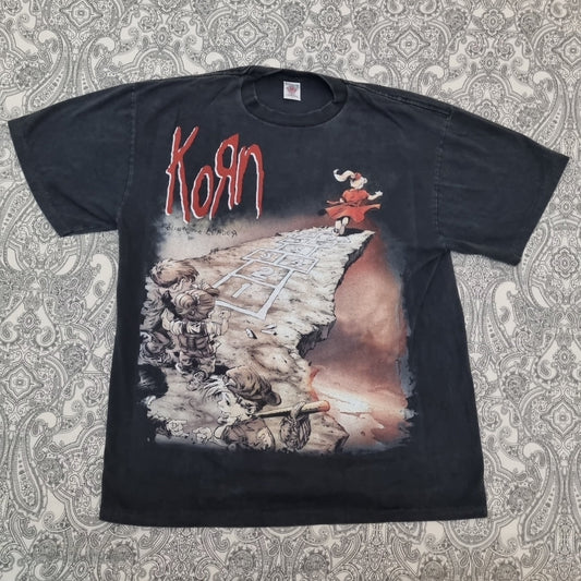 Korn Vintage Shirt Follow The Leader Graphic Print 90s Metal Slipknot vintage graphic Vintage Tees by Golden Era Tees