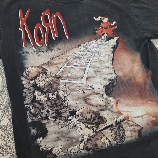 Korn Vintage Shirt Follow The Leader Graphic Print 90s Metal Slipknot vintage graphic Vintage Tees by Golden Era Tees