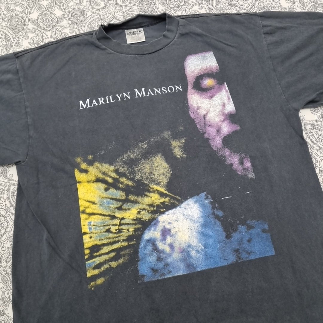 Marilyn Manson Vintage Shirt Antichrist Superstar Graphic Print Band Tee vintage graphic Vintage Tees by Golden Era Tees