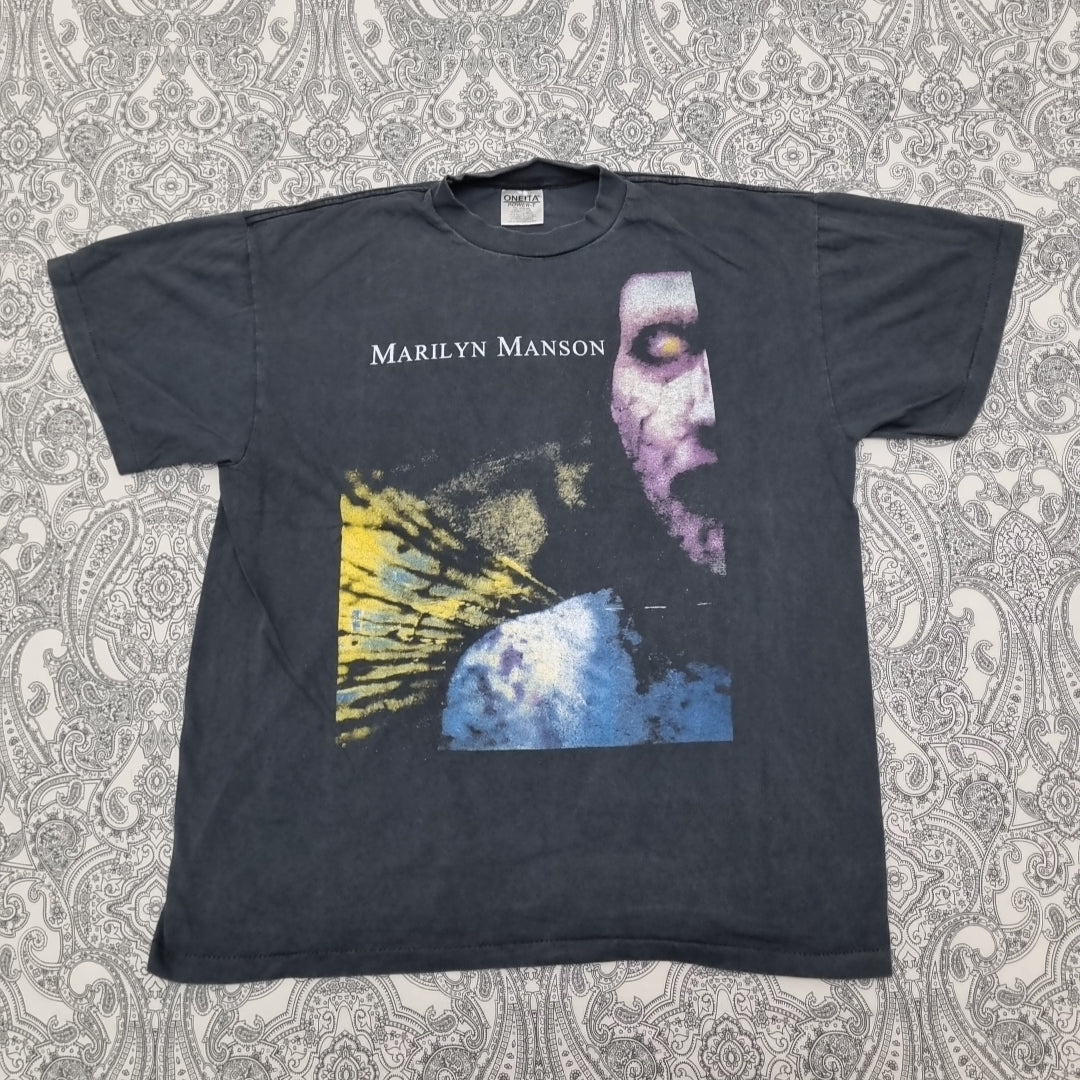 Marilyn Manson Vintage Shirt Antichrist Superstar Graphic Print Band Tee vintage graphic Vintage Tees by Golden Era Tees