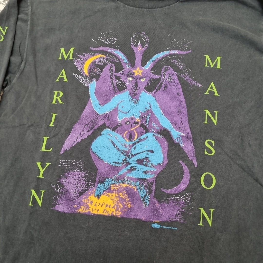 Marilyn Manson Vintage T Shirt When I'm God Everyone Dies Graphic Print vintage graphic Vintage Tees by Golden Era Tees