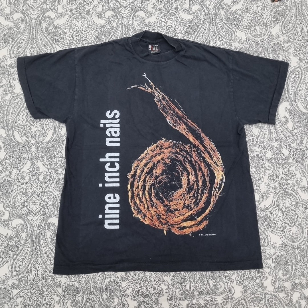 Nine Inch Nails Vintage T Shirt Further Down The Spiral Graphic Band Print vintage graphic Clothes, Shoes & Accessories:Men:Men's Clothing:Shirts & Tops:T-Shirts by Golden Era Tees