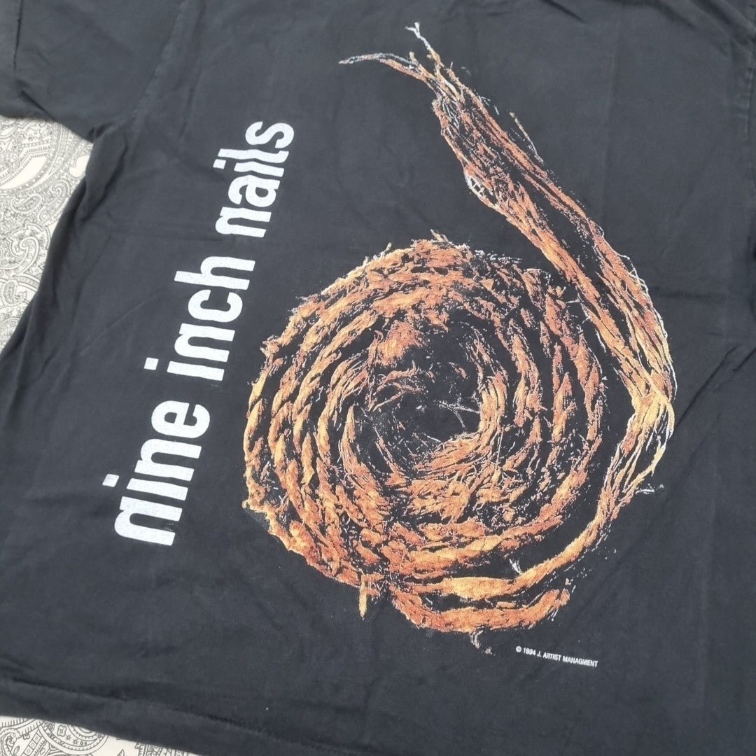 Nine Inch Nails Vintage T Shirt Further Down The Spiral Graphic Band Print vintage graphic Clothes, Shoes & Accessories:Men:Men's Clothing:Shirts & Tops:T-Shirts by Golden Era Tees