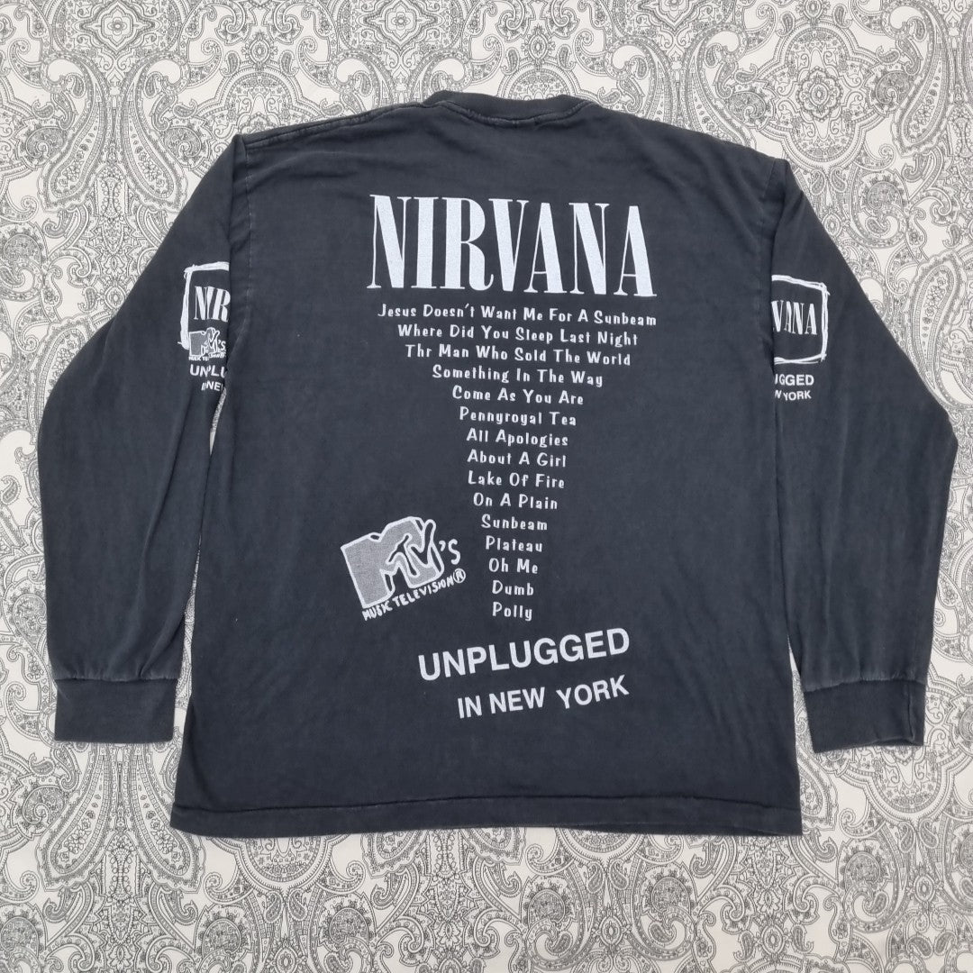 Nirvana Vintage T Shirt MTV Unplugged Kurt Cobain Band Tee Graphic Print vintage graphic Clothes, Shoes & Accessories:Men:Men's Clothing:Shirts & Tops:T-Shirts by Golden Era Tees