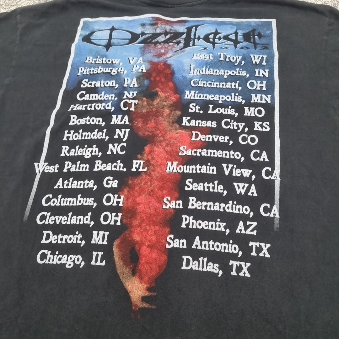 Ozzy Osbourne Vintage T Shirt Ozzfest Concert Too Intense For Younger Children vintage graphic Vintage Tees by Golden Era Tees