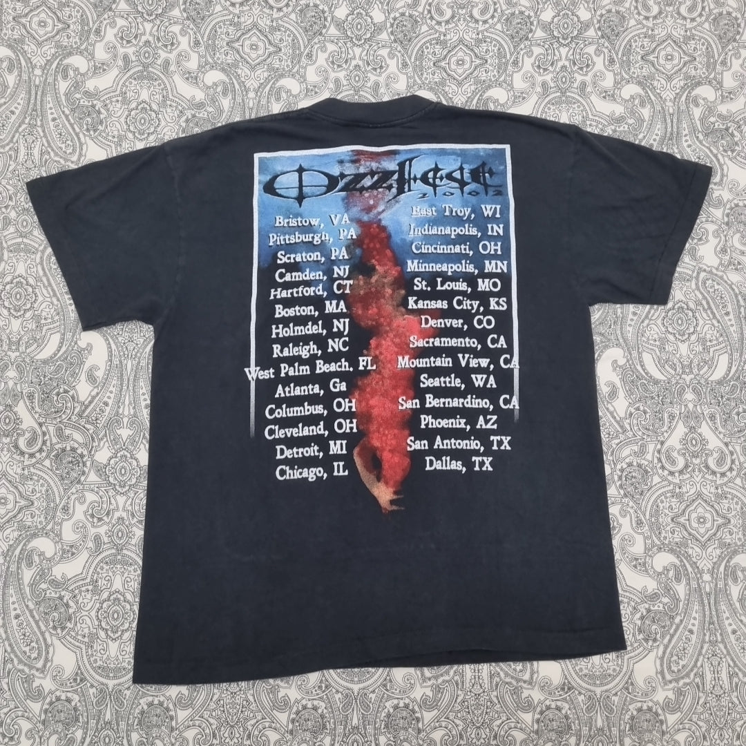 Ozzy Osbourne Vintage T Shirt Ozzfest Concert Too Intense For Younger Children vintage graphic Vintage Tees by Golden Era Tees