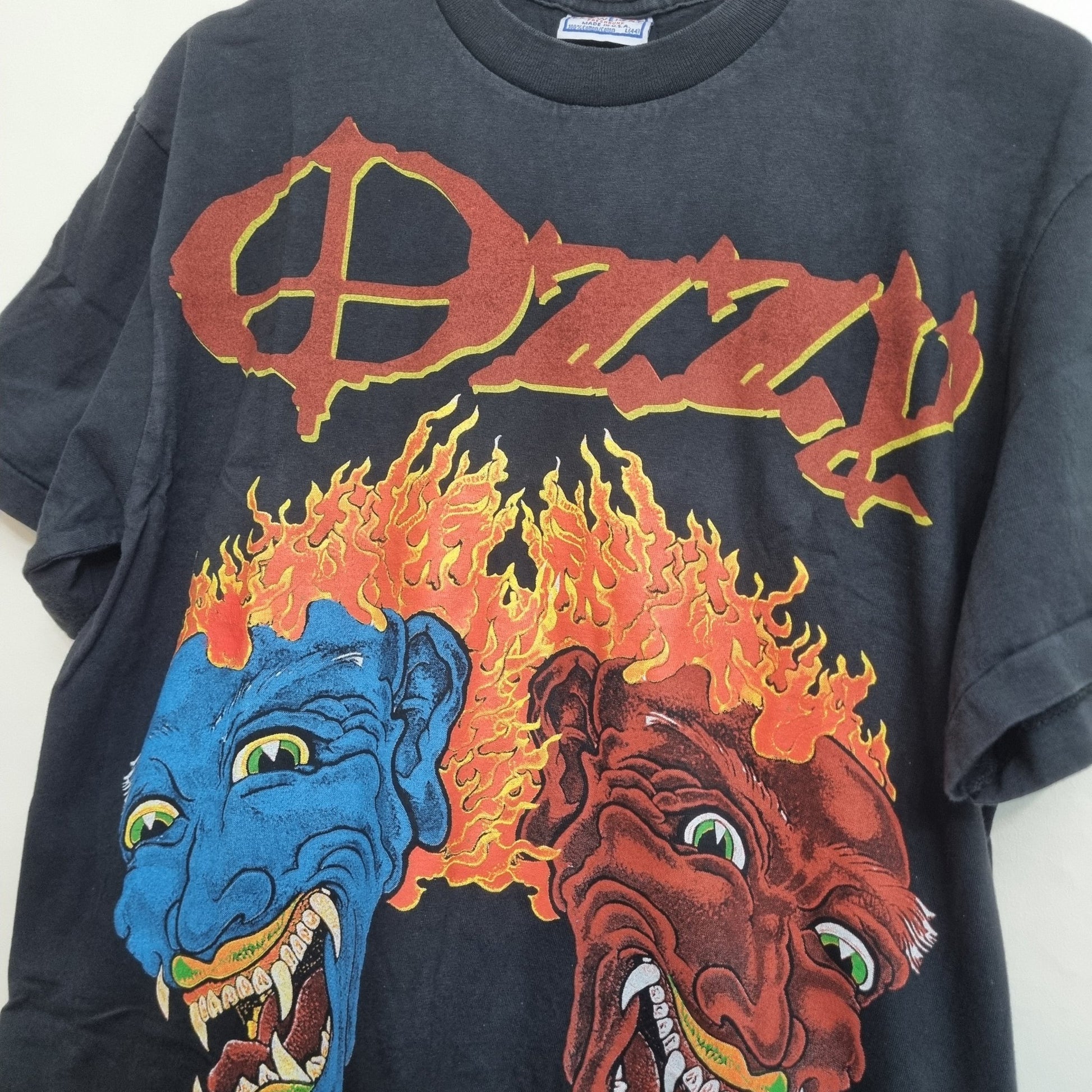 Ozzy Osbourne Vintage Tattoo Band T Shirt All Over Print vintage graphic Clothes, Shoes & Accessories:Men:Men's Clothing:Shirts & Tops:T-Shirts by Golden Era Tees