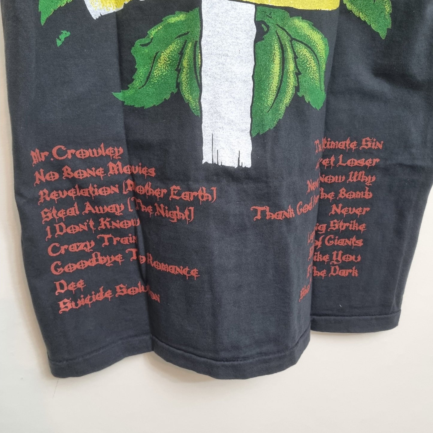 Ozzy Osbourne Vintage Tattoo Band T Shirt All Over Print vintage graphic Clothes, Shoes & Accessories:Men:Men's Clothing:Shirts & Tops:T-Shirts by Golden Era Tees