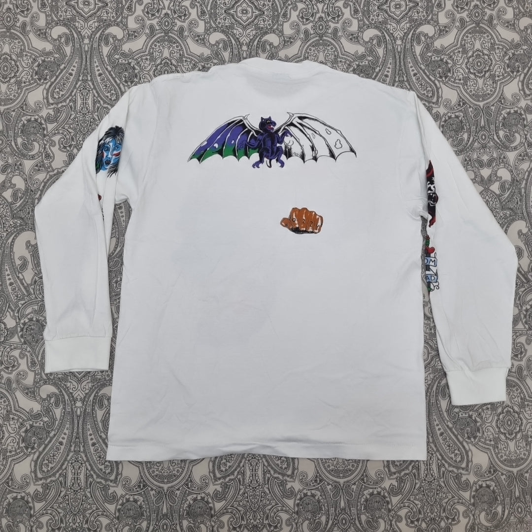 Ozzy Osbourne Vintage Tattoo T Shirt Concert Tour All Over Print AOP Long Sleeve vintage graphic Vintage Tees by Golden Era Tees