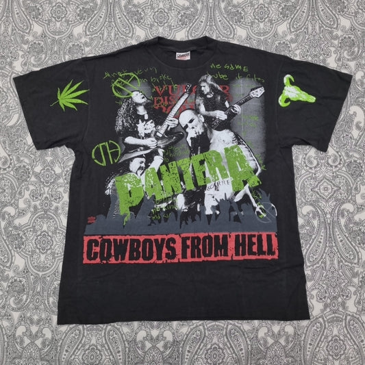 Pantera Vintage Metal Band T Shirt Cowboys From Hell Graphic Print vintage graphic Vintage Tees by Golden Era Tees