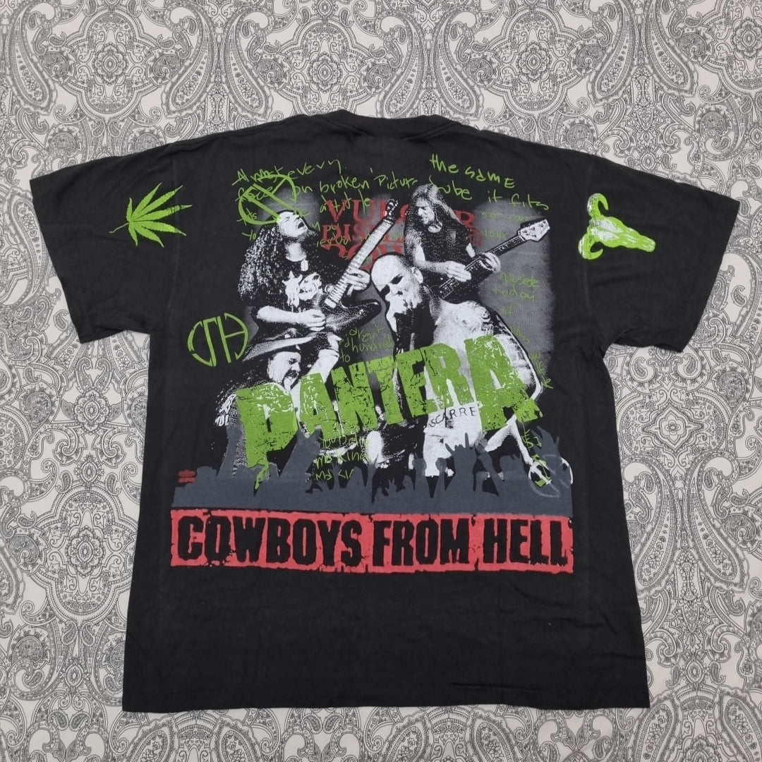 Pantera Vintage Metal Band T Shirt Cowboys From Hell Graphic Print vintage graphic Vintage Tees by Golden Era Tees