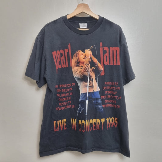 Pearl Jam Vintage Band T Shirt 90s World Tour Graphic Tee vintage graphic Clothes, Shoes & Accessories:Men:Men's Clothing:Shirts & Tops:T-Shirts by Golden Era Tees