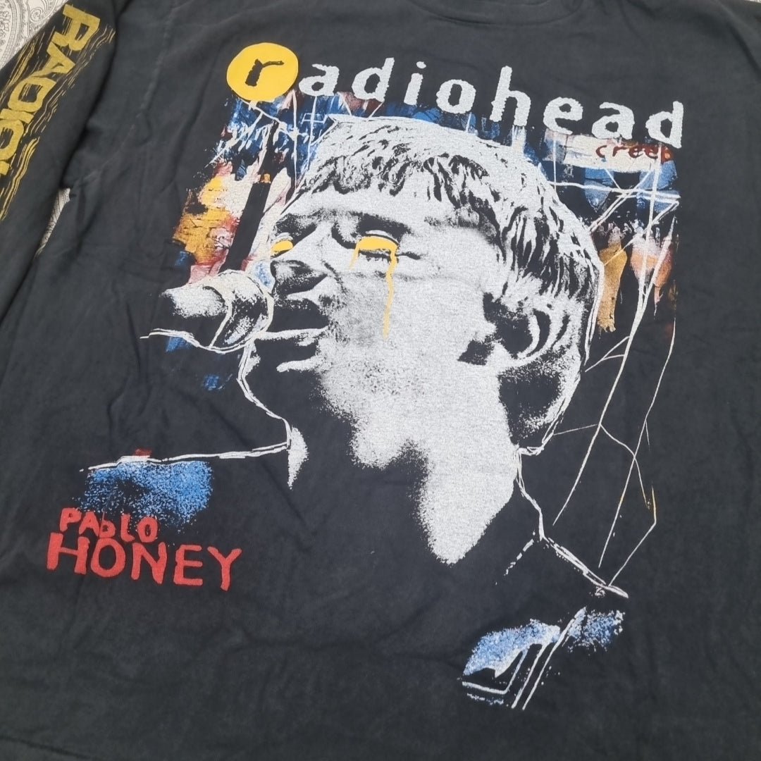 Radiohead Vintage Band T-Shirt Pablo Honey Graphic Print Long Sleeve vintage graphic Vintage Tees by Golden Era Tees