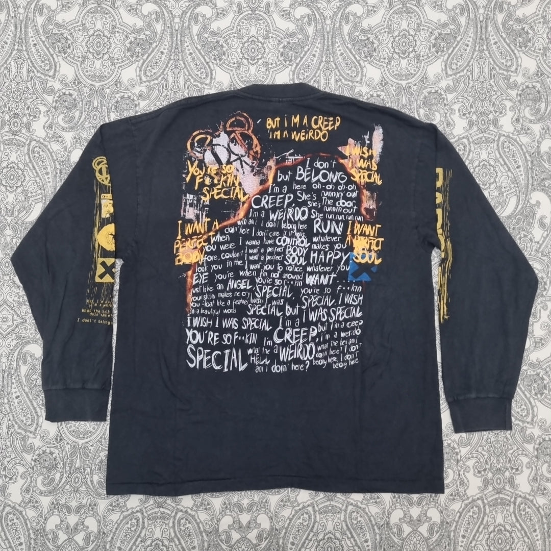 Radiohead Vintage Band T-Shirt Pablo Honey Graphic Print Long Sleeve vintage graphic Vintage Tees by Golden Era Tees