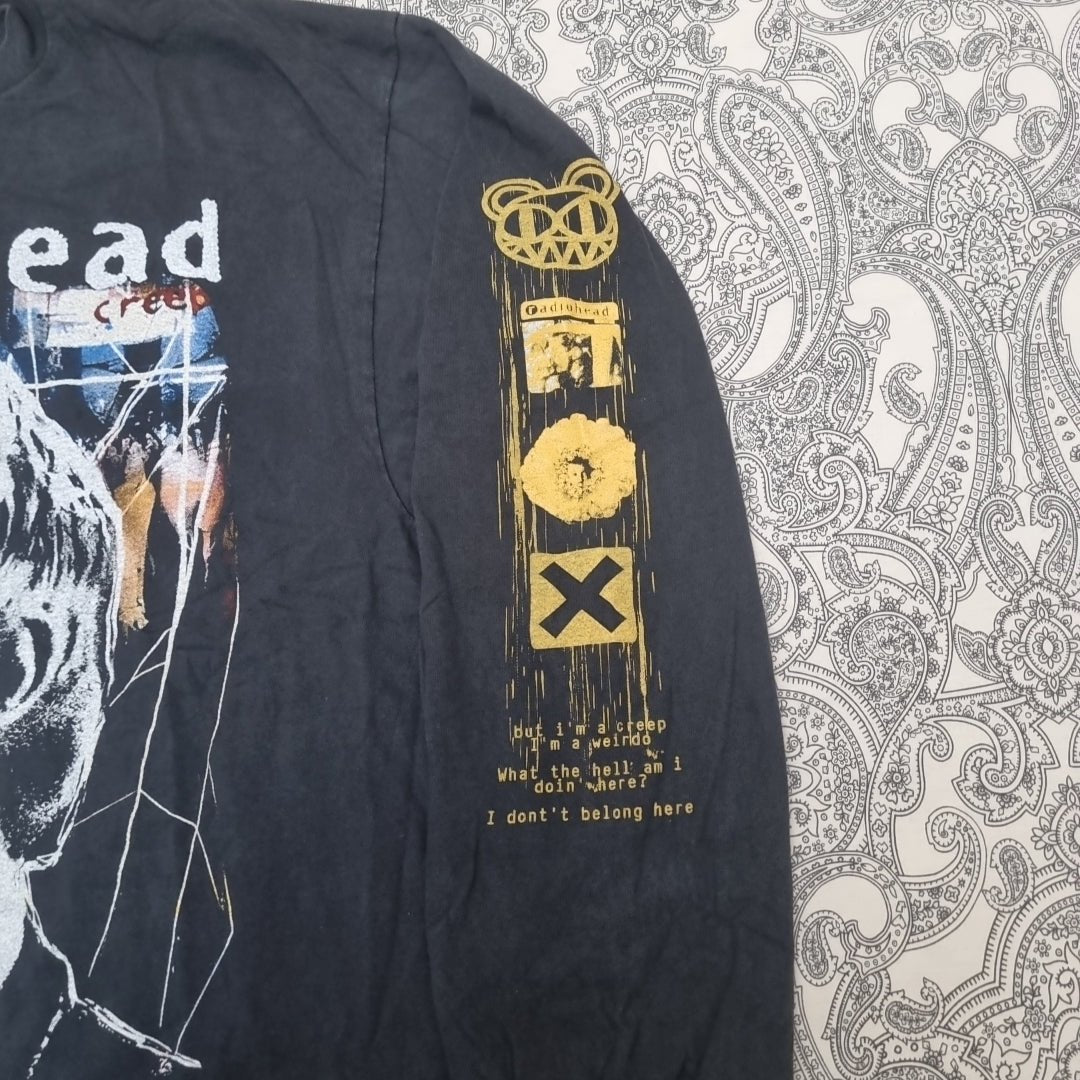 Radiohead Vintage Band T-Shirt Pablo Honey Graphic Print Long Sleeve vintage graphic Vintage Tees by Golden Era Tees