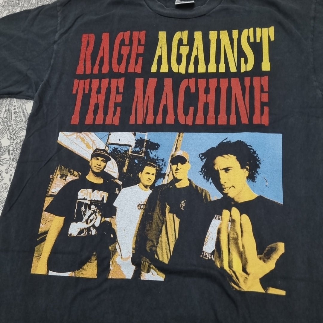 Rage Against The Machine Vintage T-Shirt Against All Odds Graphic Print vintage graphic Vintage Tees by Golden Era Tees