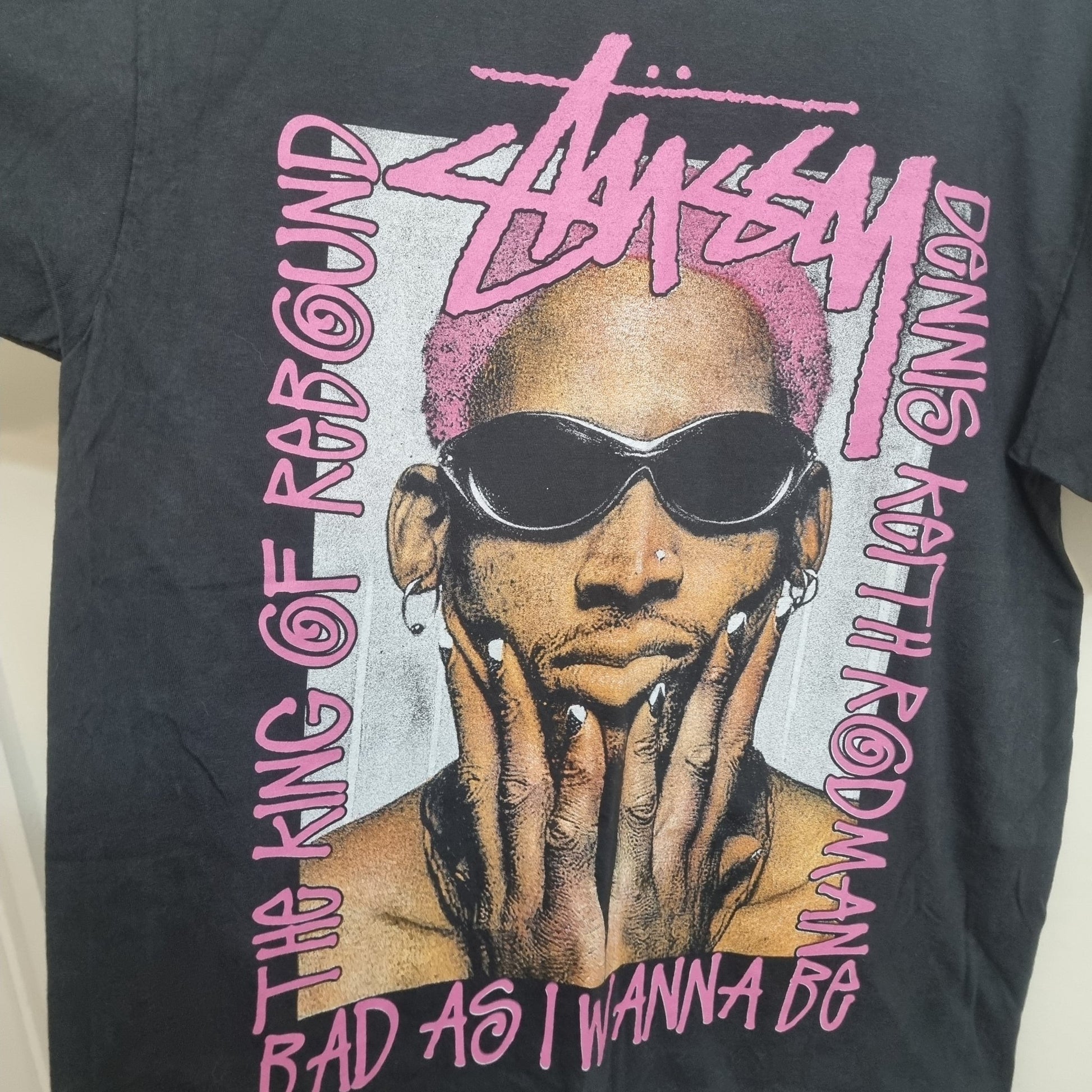 Stussy X Dennis Rodman T Shirt King Of Rebound Streetwear vintage graphic Clothes, Shoes & Accessories:Men:Men's Clothing:Shirts & Tops:T-Shirts by Golden Era Tees