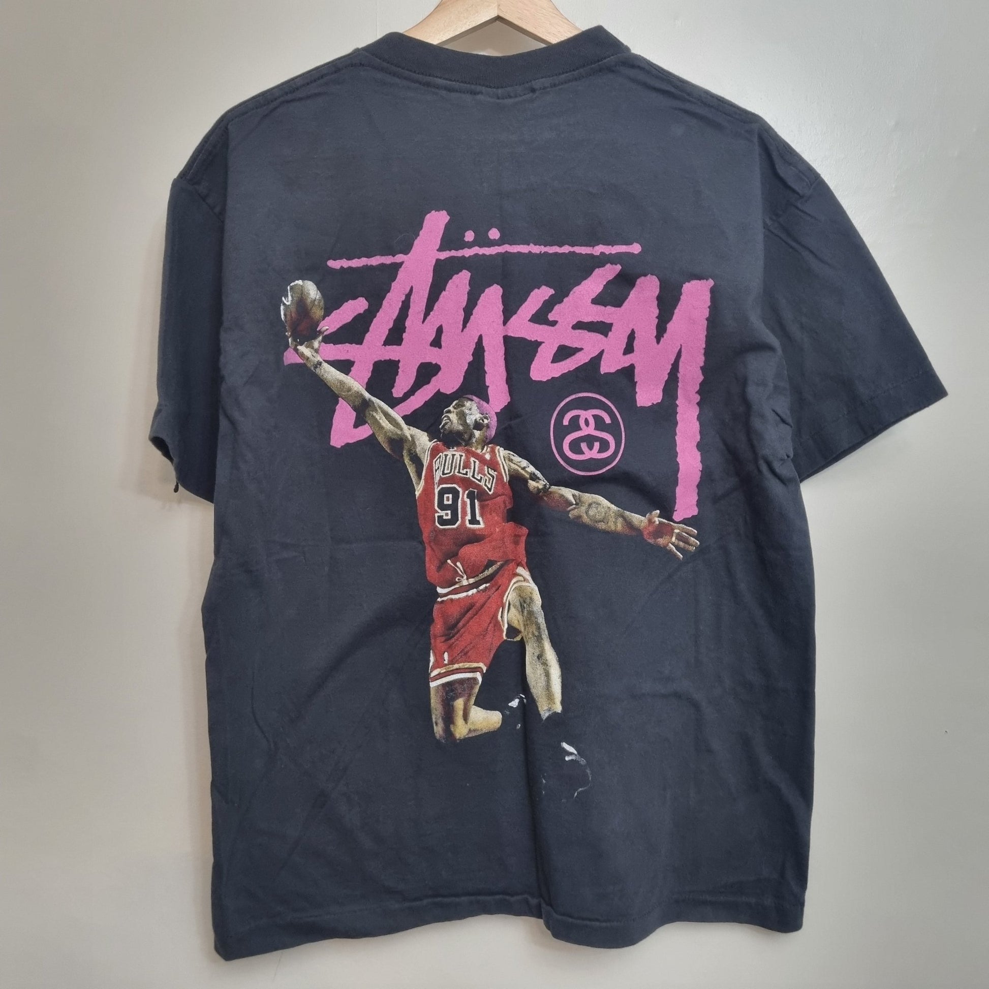 Stussy X Dennis Rodman T Shirt King Of Rebound Streetwear vintage graphic Clothes, Shoes & Accessories:Men:Men's Clothing:Shirts & Tops:T-Shirts by Golden Era Tees