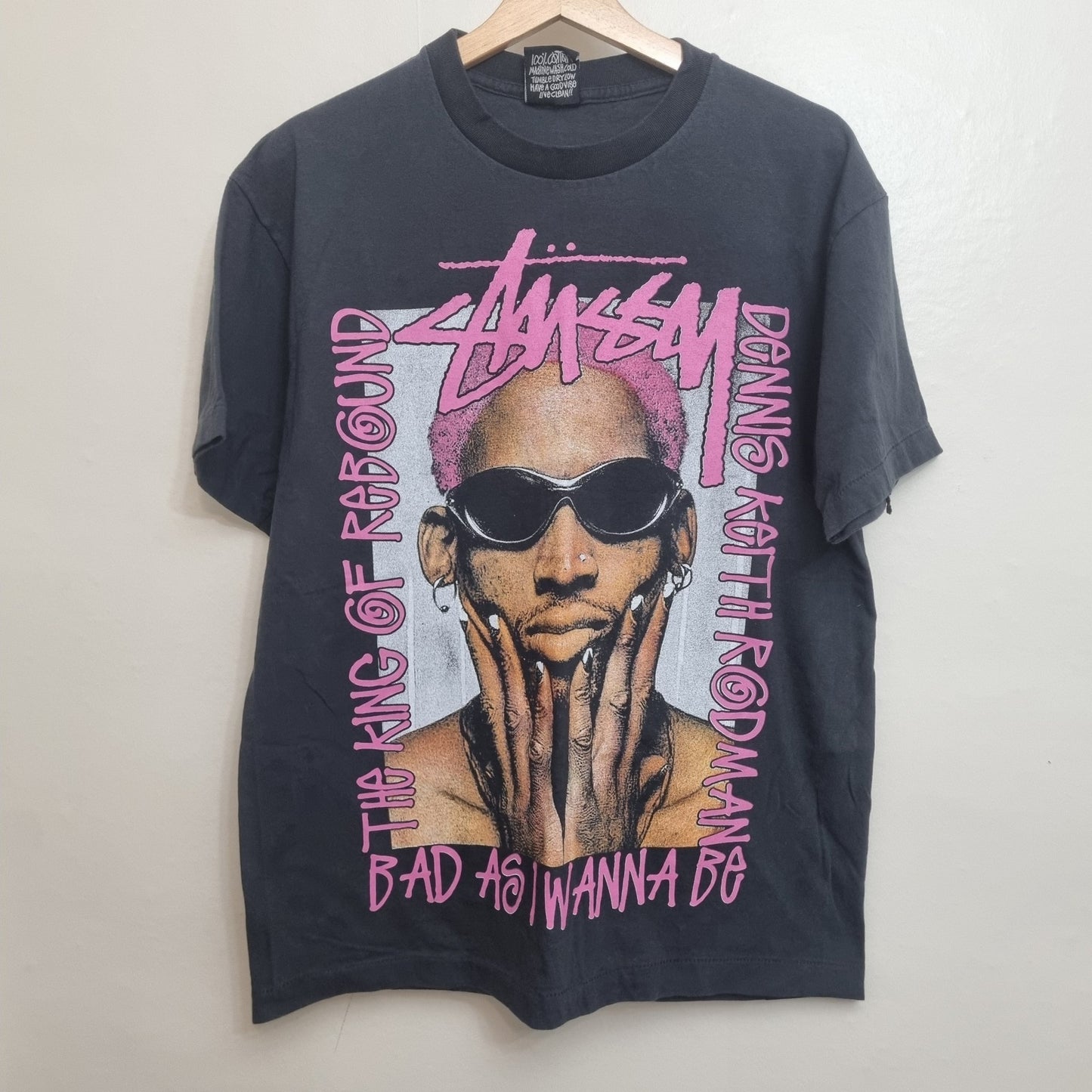 Stussy X Dennis Rodman T Shirt King Of Rebound Streetwear vintage graphic Clothes, Shoes & Accessories:Men:Men's Clothing:Shirts & Tops:T-Shirts by Golden Era Tees