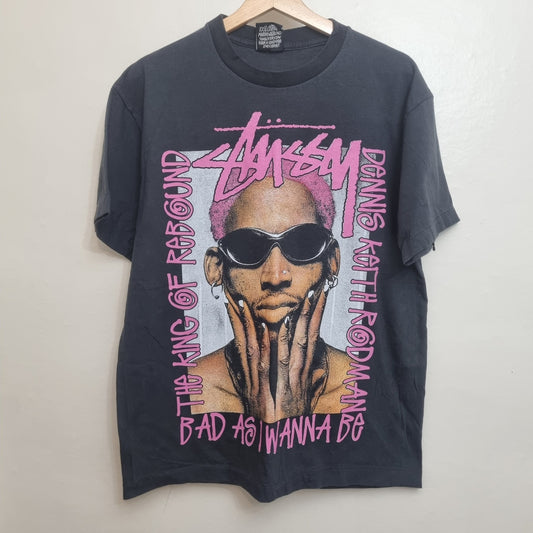 Stussy X Dennis Rodman T Shirt King Of Rebound Streetwear vintage graphic Clothes, Shoes & Accessories:Men:Men's Clothing:Shirts & Tops:T-Shirts by Golden Era Tees