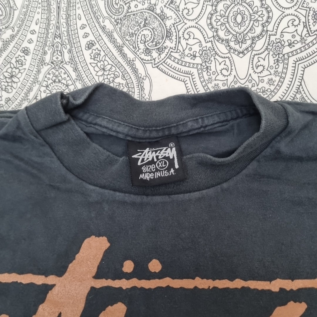 Stussy X Travis Scott Vintage T Shirt Cactus Jack Graphic Print vintage graphic Clothes, Shoes & Accessories:Men:Men's Clothing:Shirts & Tops:T-Shirts by Golden Era Tees