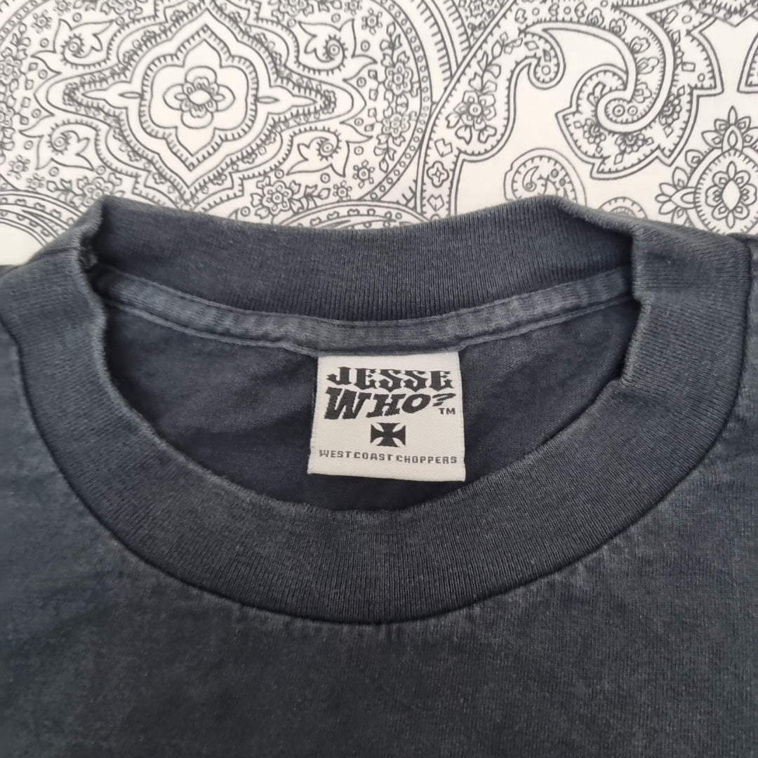 West Coast Choppers Vintage Cross T Shirt Black Blue Logo Long Sleeve vintage graphic Clothes, Shoes & Accessories:Men:Men's Clothing:Shirts & Tops:T-Shirts by Golden Era Tees