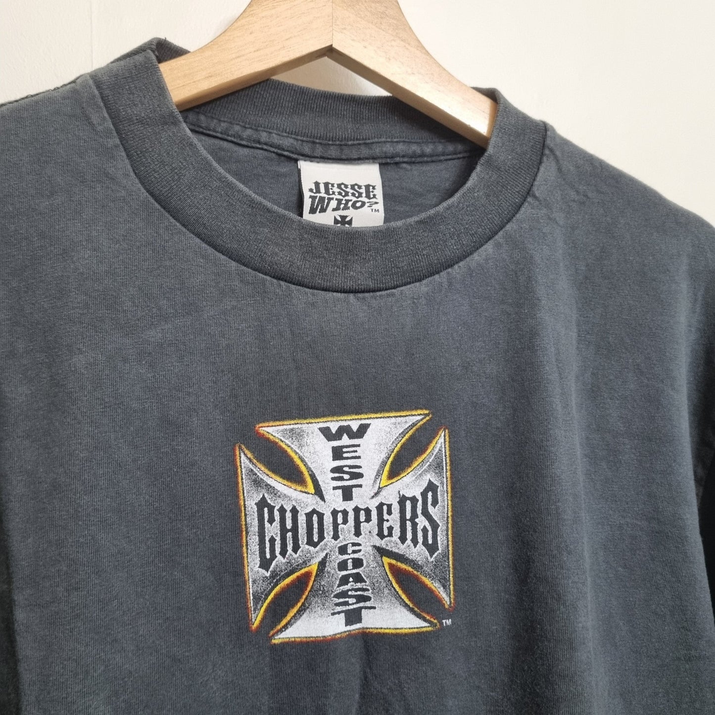 West Coast Choppers Vintage Cross T-shirt Orange Logo Print Tee vintage graphic Clothes, Shoes & Accessories:Men:Men's Clothing:Shirts & Tops:T-Shirts by Golden Era Tees