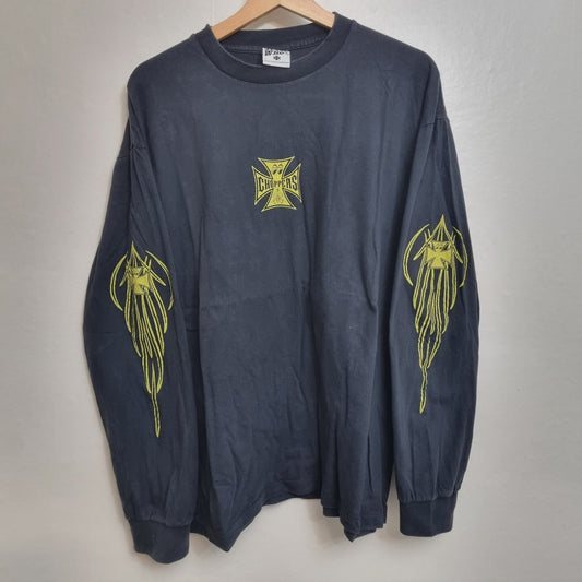 West Coast Choppers Vintage Cross T Shirt Surfers Craze Bike Tee vintage graphic Clothes, Shoes & Accessories:Men:Men's Clothing:Shirts & Tops:T-Shirts by Golden Era Tees