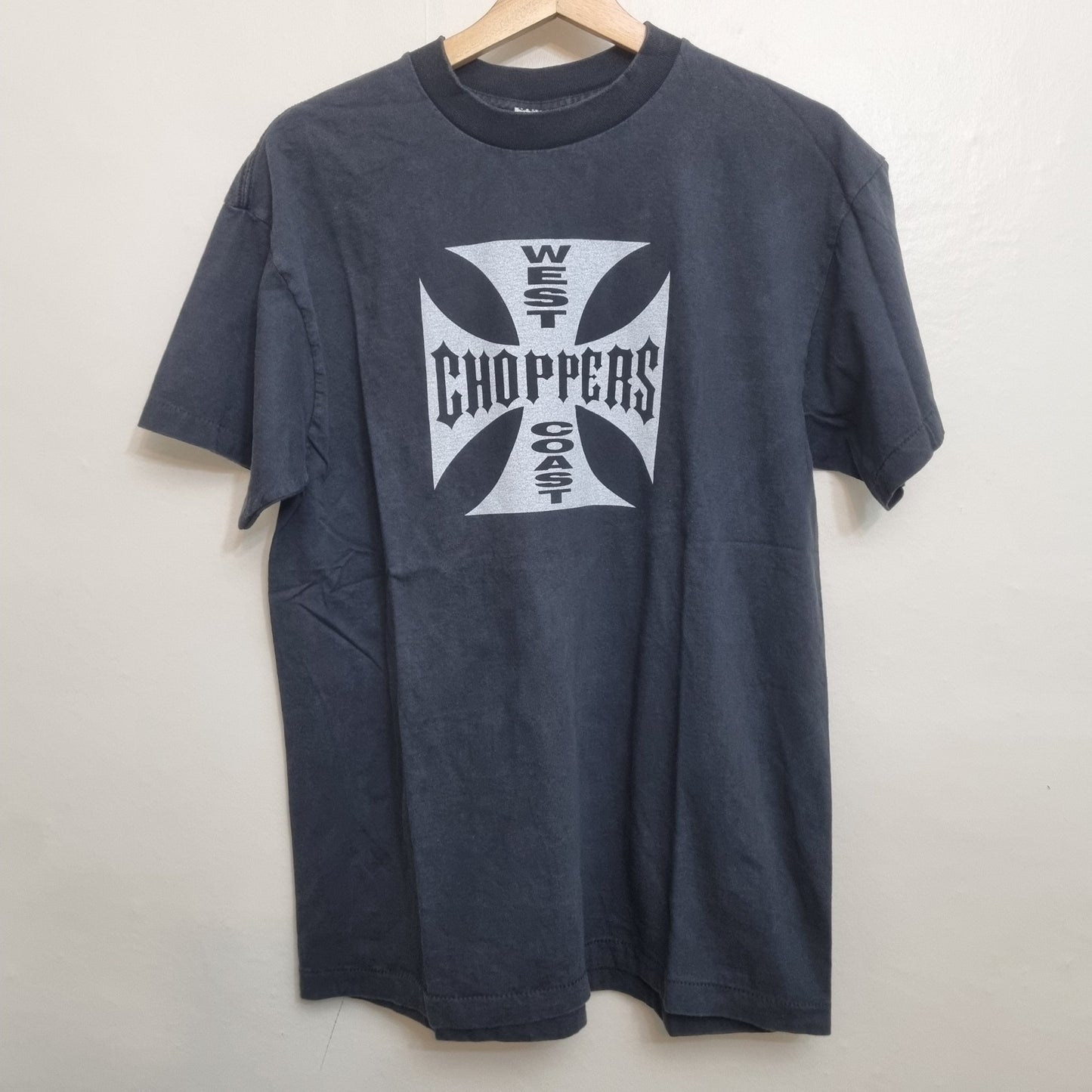 West Coast Choppers Vintage Cross T-shirt White Logo Print Tee vintage graphic Clothes, Shoes & Accessories:Men:Men's Clothing:Shirts & Tops:T-Shirts by Golden Era Tees