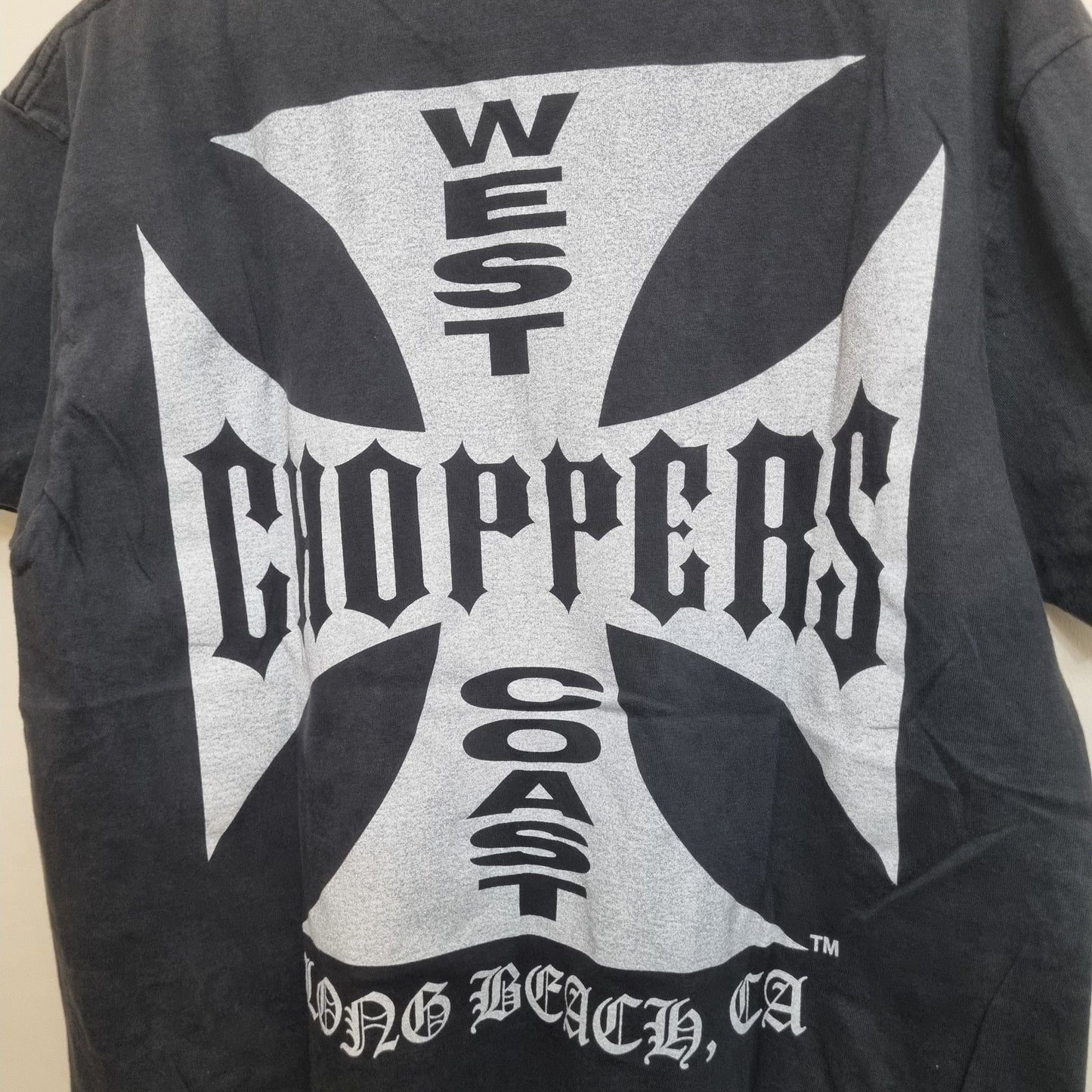 West Coast Choppers Vintage Cross T-shirt White Logo Print Tee vintage graphic Clothes, Shoes & Accessories:Men:Men's Clothing:Shirts & Tops:T-Shirts by Golden Era Tees