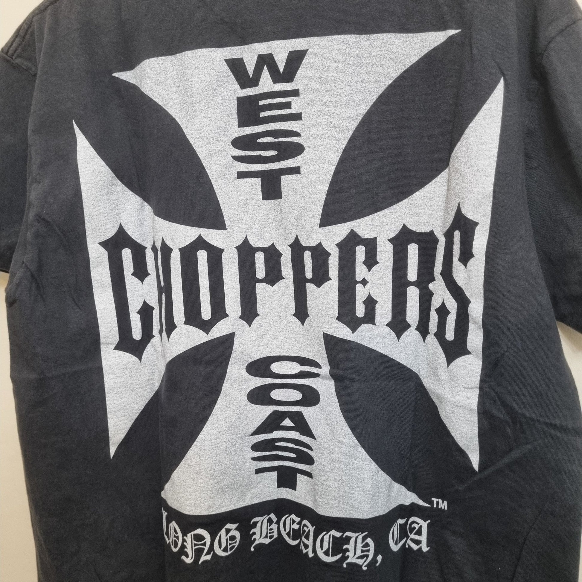 West Coast Choppers Vintage Cross T-shirt White Logo Print Tee vintage graphic Clothes, Shoes & Accessories:Men:Men's Clothing:Shirts & Tops:T-Shirts by Golden Era Tees
