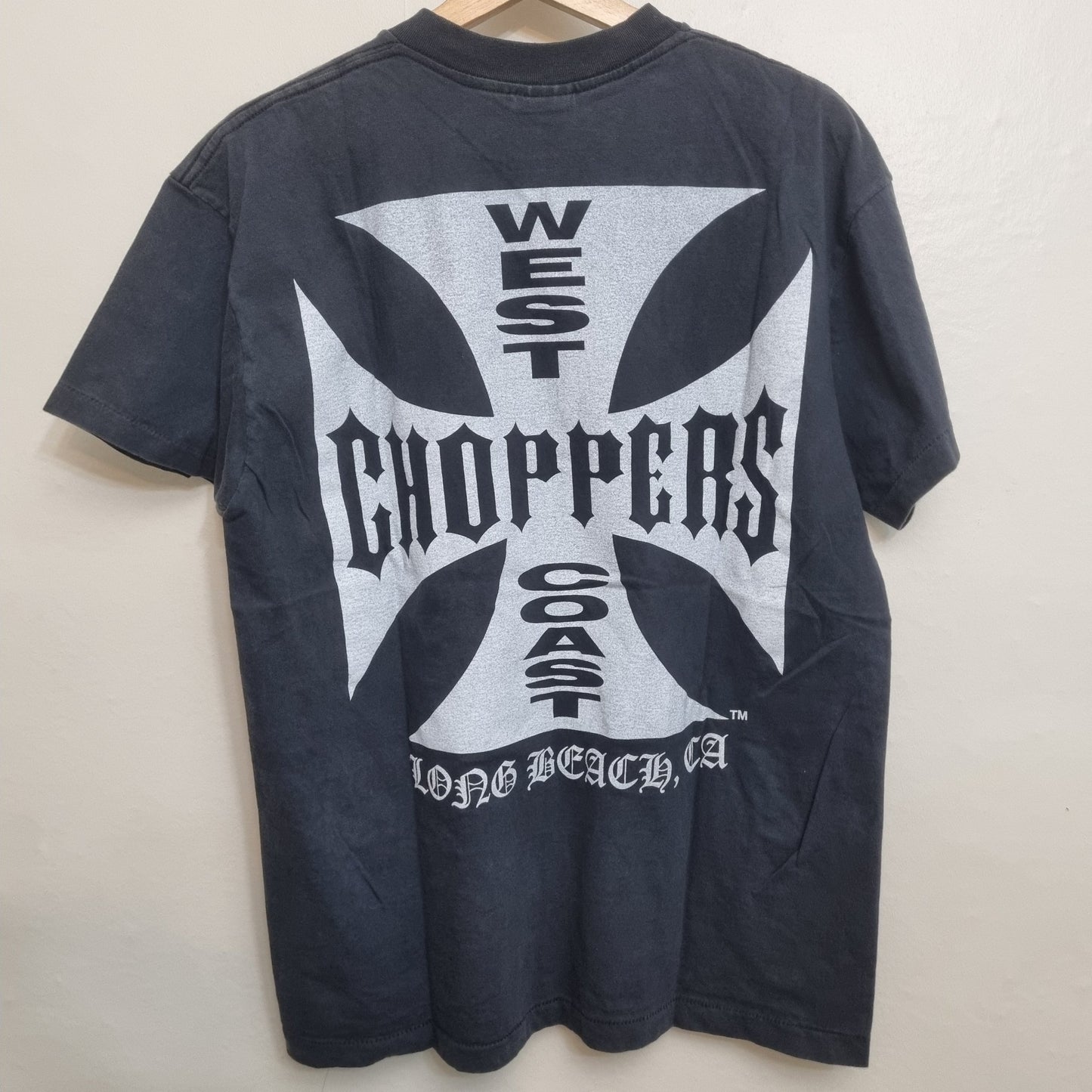 West Coast Choppers Vintage Cross T-shirt White Logo Print Tee vintage graphic Clothes, Shoes & Accessories:Men:Men's Clothing:Shirts & Tops:T-Shirts by Golden Era Tees