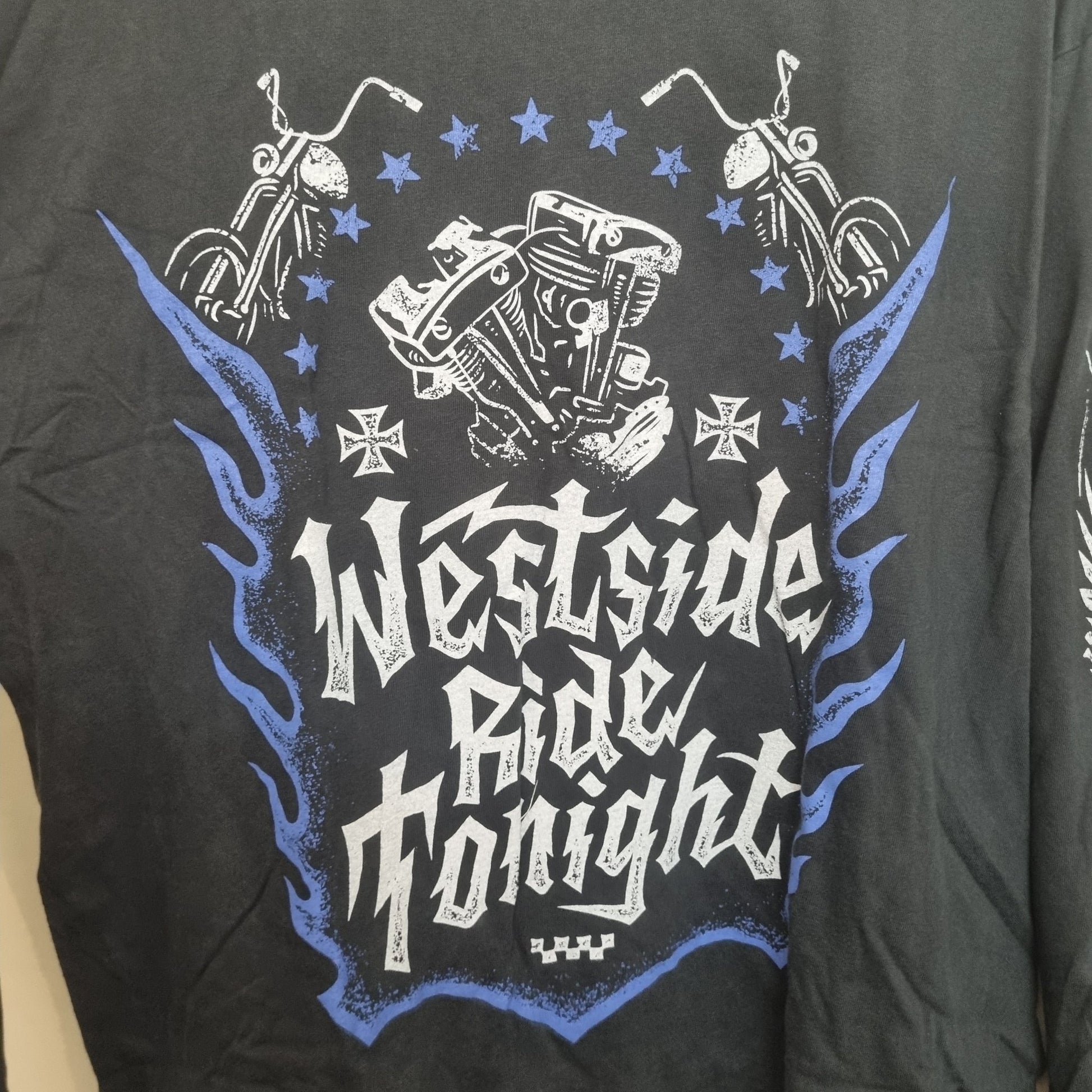 West Coast Choppers Vintage Long Sleeve T Shirt Cross Graphic Biker Y2K vintage graphic Clothes, Shoes & Accessories:Men:Men's Clothing:Shirts & Tops:T-Shirts by Golden Era Tees