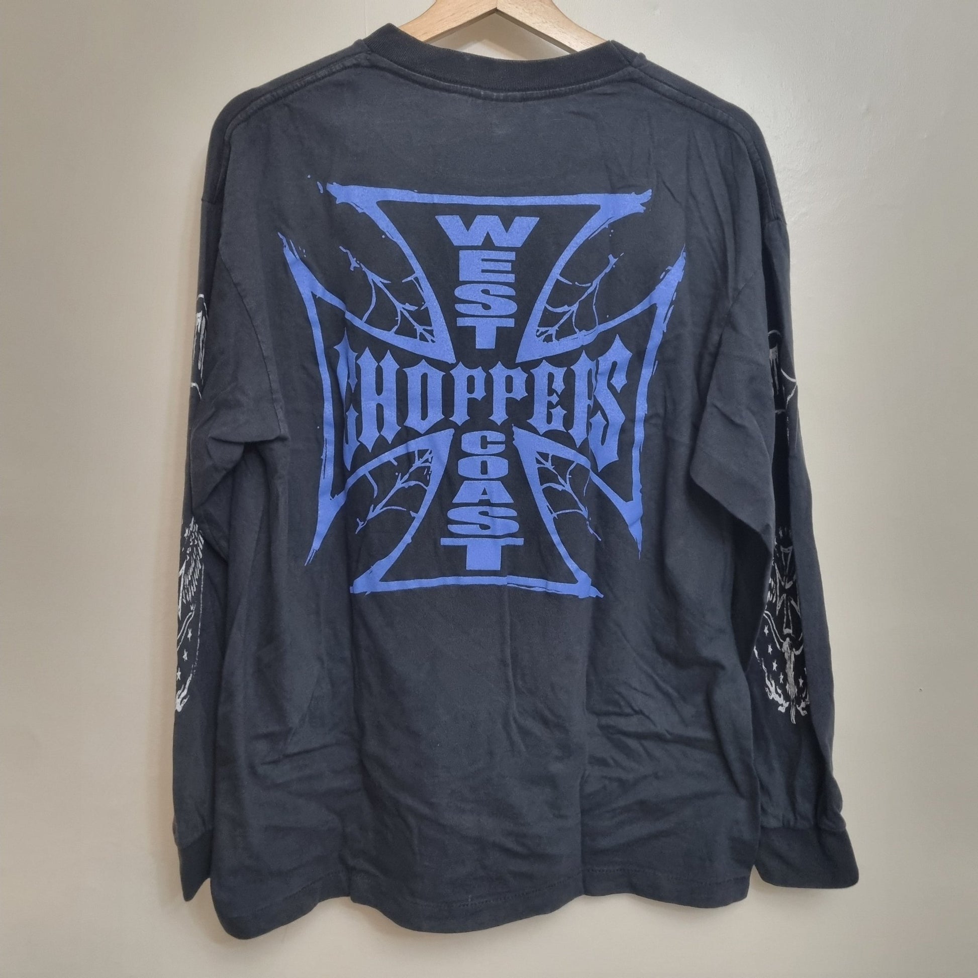 West Coast Choppers Vintage Long Sleeve T Shirt Cross Graphic Biker Y2K vintage graphic Clothes, Shoes & Accessories:Men:Men's Clothing:Shirts & Tops:T-Shirts by Golden Era Tees