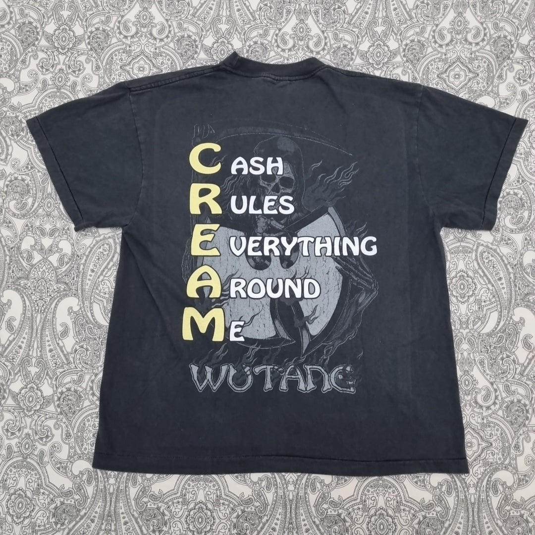Wu - Tang Clan Cream Vintage T-Shirt Raptee 90s Grim Reaper vintage graphic Vintage Tees by Golden Era Tees