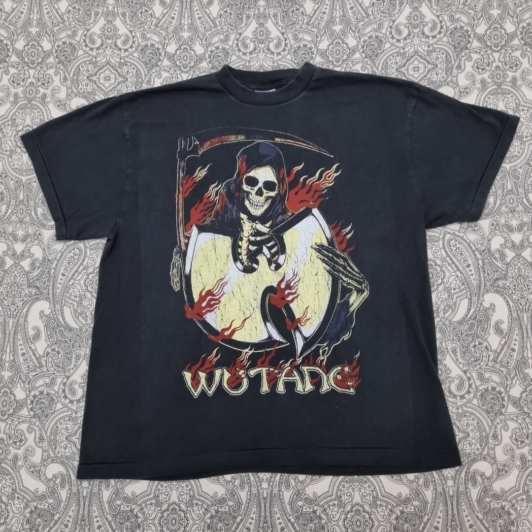 Wu - Tang Clan Cream Vintage T-Shirt Raptee 90s Grim Reaper vintage graphic Vintage Tees by Golden Era Tees